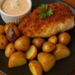 Crispy Parmesan Chicken with Roasted Garlic Potatoes (Easy Dinner Recipe) – Juicy, Flavorful, and Comfort Food Perfection