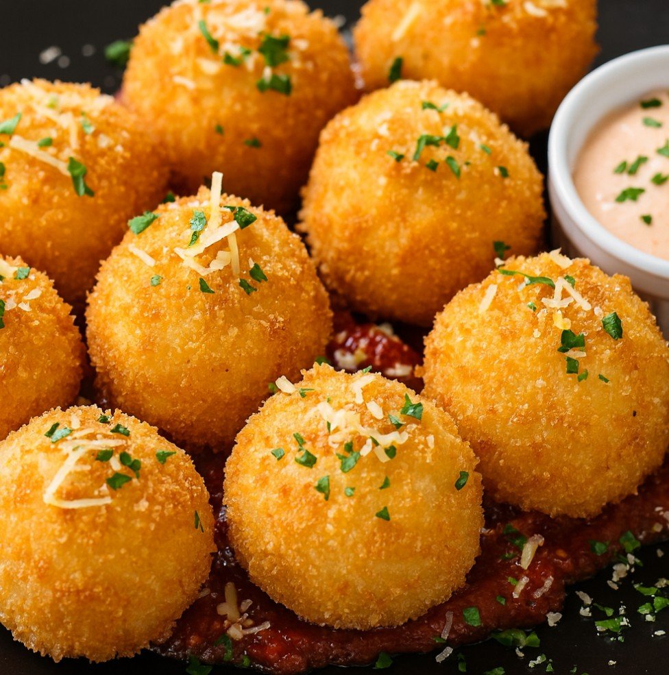 Fried Mac and Cheese Balls (Crispy Comfort Food Recipe) – Cheesy, Crunchy, and Irresistibly Indulgent Snack