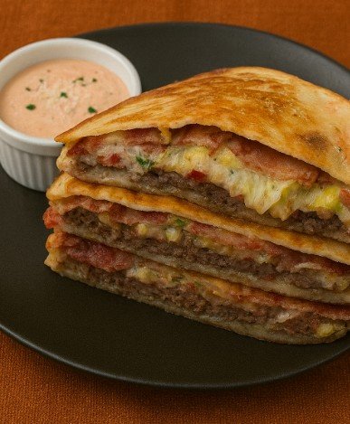 Applebee’s Quesadilla Burger (Copycat Recipe) – Cheesy, Zesty, Tex-Mex Inspired Burger in a Tortilla